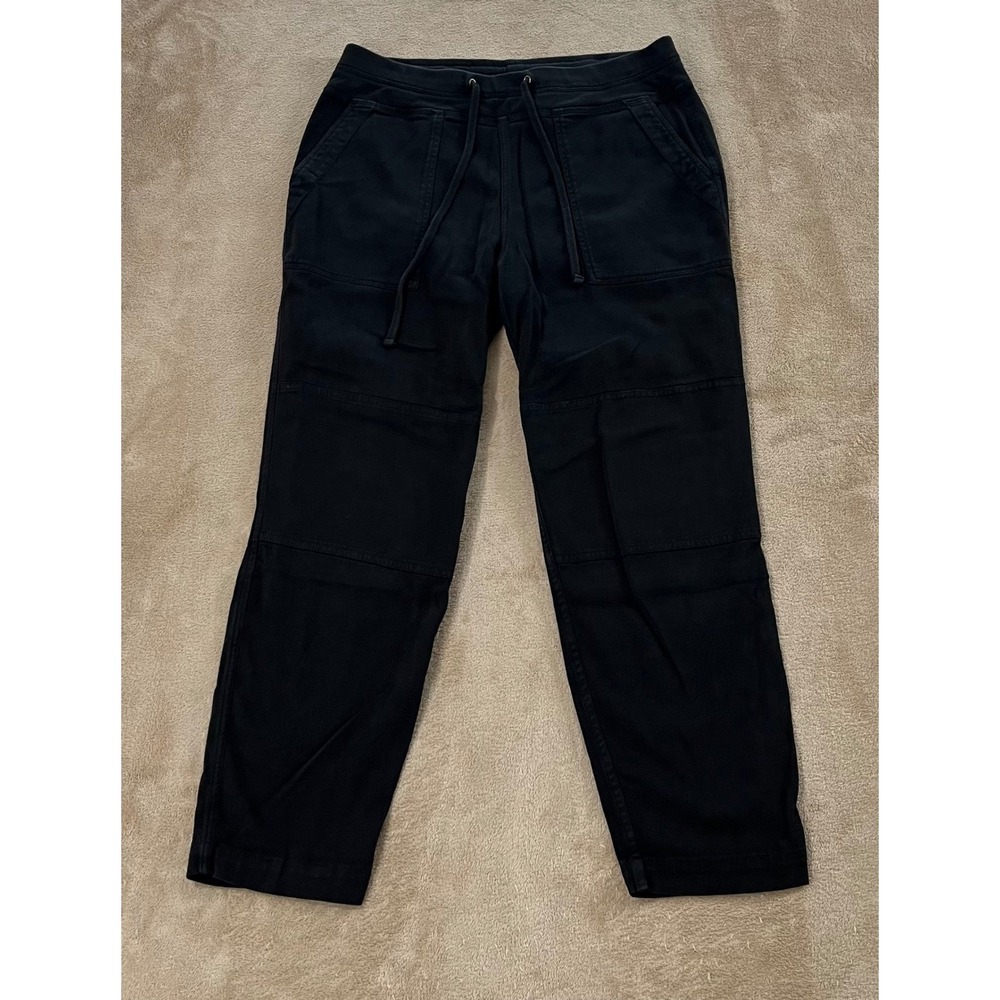 James Perse pants womens size 2 Standard Black Casual Drawstring Waist